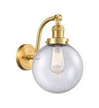  515-1W-SG-G204-8 - Beacon - 1 Light - 8 inch - Satin Gold - Sconce