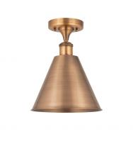  516-1C-AC-MBC-12-AC - Berkshire - 1 Light - 12 inch - Antique Copper - Semi-Flush Mount