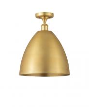  516-1C-SG-MBD-12-SG - Bristol - 1 Light - 12 inch - Satin Gold - Semi-Flush Mount