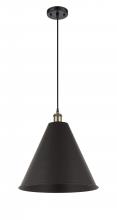  516-1P-BAB-MBC-16-BK - Berkshire - 1 Light - 16 inch - Black Antique Brass - Cord hung - Mini Pendant