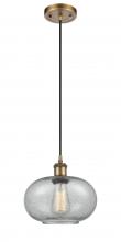 Innovations Lighting 516-1P-BB-G247 - Gorham - 1 Light - 10 inch - Brushed Brass - Cord hung - Mini Pendant