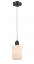  516-1P-OB-G341 - Hadley - 1 Light - 5 inch - Oil Rubbed Bronze - Cord hung - Mini Pendant