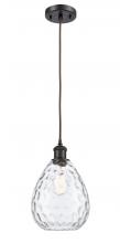  516-1P-OB-G372 - Waverly - 1 Light - 8 inch - Oil Rubbed Bronze - Cord hung - Mini Pendant