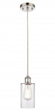  516-1P-PN-G802 - Clymer - 1 Light - 4 inch - Polished Nickel - Cord hung - Mini Pendant