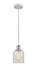 Innovations Lighting 516-1P-WPC-G2511 - Caledonia - 1 Light - 5 inch - White Polished Chrome - Cord hung - Mini Pendant