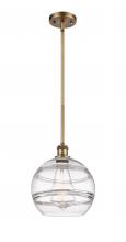  516-1S-BB-G556-10CL - Rochester - 1 Light - 10 inch - Brushed Brass - Mini Pendant