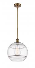  516-1S-BB-G556-12CL - Rochester - 1 Light - 12 inch - Brushed Brass - Mini Pendant