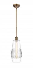  516-1S-BB-G682-7 - Windham - 1 Light - 7 inch - Brushed Brass - Mini Pendant