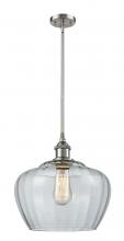  516-1S-SN-G92-L - Fenton - 1 Light - 11 inch - Brushed Satin Nickel - Mini Pendant