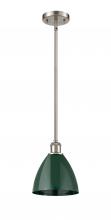  516-1S-SN-MBD-75-GR-LED - Plymouth - 1 Light - 8 inch - Brushed Satin Nickel - Pendant