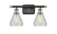  516-2W-BAB-G275 - Conesus - 2 Light - 16 inch - Black Antique Brass - Bath Vanity Light