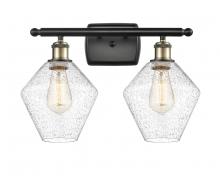 Innovations Lighting 516-2W-BAB-G654-8 - Cindyrella - 2 Light - 18 inch - Black Antique Brass - Bath Vanity Light