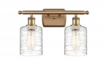  516-2W-BB-G1113 - Cobbleskill - 2 Light - 15 inch - Brushed Brass - Bath Vanity Light