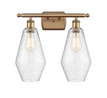 Innovations Lighting 516-2W-BB-G654-7 - Cindyrella - 2 Light - 17 inch - Brushed Brass - Bath Vanity Light