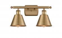  516-2W-BB-M8 - Smithfield - 2 Light - 17 inch - Brushed Brass - Bath Vanity Light