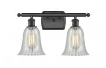  516-2W-BK-G2811 - Hanover - 2 Light - 16 inch - Matte Black - Bath Vanity Light