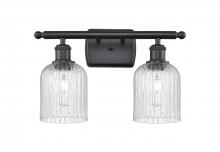  516-2W-BK-G559-5SDY - Bridal Veil - 2 Light - 15 inch - Matte Black - Bath Vanity Light