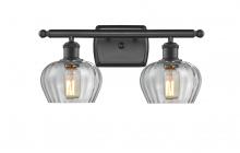  516-2W-BK-G92 - Fenton - 2 Light - 17 inch - Matte Black - Bath Vanity Light