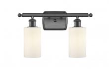  516-2W-OB-G801 - Clymer - 2 Light - 14 inch - Oil Rubbed Bronze - Bath Vanity Light