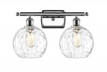  516-2W-PC-G1215-8 - Athens Water Glass - 2 Light - 18 inch - Polished Chrome - Bath Vanity Light