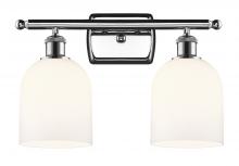  516-2W-PC-G558-6GWH - Bella - 2 Light - 16 inch - Polished Chrome - Bath Vanity Light