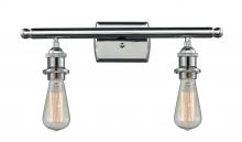  516-2W-PC - Bare Bulb - 2 Light - 16 inch - Polished Chrome - Bath Vanity Light