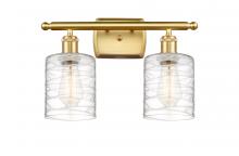  516-2W-SG-G1113 - Cobbleskill - 2 Light - 15 inch - Satin Gold - Bath Vanity Light