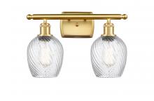  516-2W-SG-G292 - Salina - 2 Light - 16 inch - Satin Gold - Bath Vanity Light