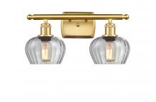  516-2W-SG-G92 - Fenton - 2 Light - 17 inch - Satin Gold - Bath Vanity Light