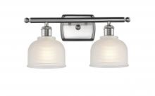  516-2W-SN-G411 - Dayton - 2 Light - 16 inch - Brushed Satin Nickel - Bath Vanity Light