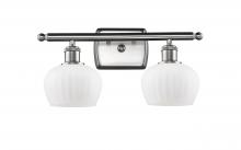  516-2W-SN-G91 - Fenton - 2 Light - 17 inch - Brushed Satin Nickel - Bath Vanity Light