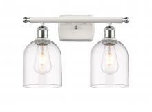 Innovations Lighting 516-2W-WPC-G558-6CL - Bella - 2 Light - 16 inch - White Polished Chrome - Bath Vanity Light