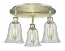  516-3C-AB-G2811 - Hanover - 3 Light - 18 inch - Antique Brass - Flush Mount