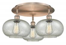  516-3C-AC-G249 - Gorham - 3 Light - 21 inch - Antique Copper - Flush Mount