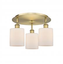  516-3C-BB-G111 - Cobbleskill - 3 Light - 17 inch - Brushed Brass - Flush Mount