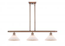  516-3I-AC-G131 - Orwell - 3 Light - 36 inch - Antique Copper - Cord hung - Island Light