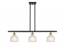  516-3I-BAB-G411 - Dayton - 3 Light - 36 inch - Black Antique Brass - Cord hung - Island Light