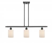 Innovations Lighting 516-3I-BK-G341 - Hadley - 3 Light - 36 inch - Matte Black - Cord hung - Island Light