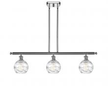  516-3I-PC-G1213-6 - Athens Deco Swirl - 3 Light - 36 inch - Polished Chrome - Cord hung - Island Light