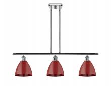  516-3I-PC-MBD-75-RD - Plymouth - 3 Light - 36 inch - Polished Chrome - Cord hung - Island Light