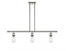  516-3I-PN - Bare Bulb - 3 Light - 36 inch - Polished Nickel - Cord hung - Island Light