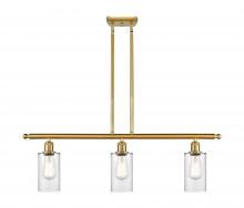  516-3I-SG-G802 - Clymer - 3 Light - 36 inch - Satin Gold - Cord hung - Island Light