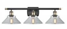  516-3W-BAB-G132 - Orwell - 3 Light - 28 inch - Black Antique Brass - Bath Vanity Light