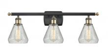  516-3W-BAB-G275 - Conesus - 3 Light - 26 inch - Black Antique Brass - Bath Vanity Light