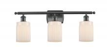  516-3W-BK-G341 - Hadley - 3 Light - 25 inch - Matte Black - Bath Vanity Light