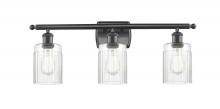  516-3W-BK-G342 - Hadley - 3 Light - 25 inch - Matte Black - Bath Vanity Light