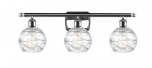  516-3W-PC-G1213-6 - Athens Deco Swirl - 3 Light - 26 inch - Polished Chrome - Bath Vanity Light