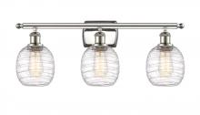  516-3W-PN-G1013 - Belfast - 3 Light - 26 inch - Polished Nickel - Bath Vanity Light