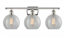  516-3W-PN-G125 - Athens - 3 Light - 28 inch - Polished Nickel - Bath Vanity Light