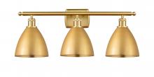  516-3W-SG-MBD-75-SG - Bristol - 3 Light - 28 inch - Satin Gold - Bath Vanity Light